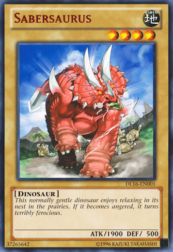 Sabersaurus (Red) [DL16-EN001] Rare - Yu-Gi-Oh! - Card Brawlers | Quebec | Canada |