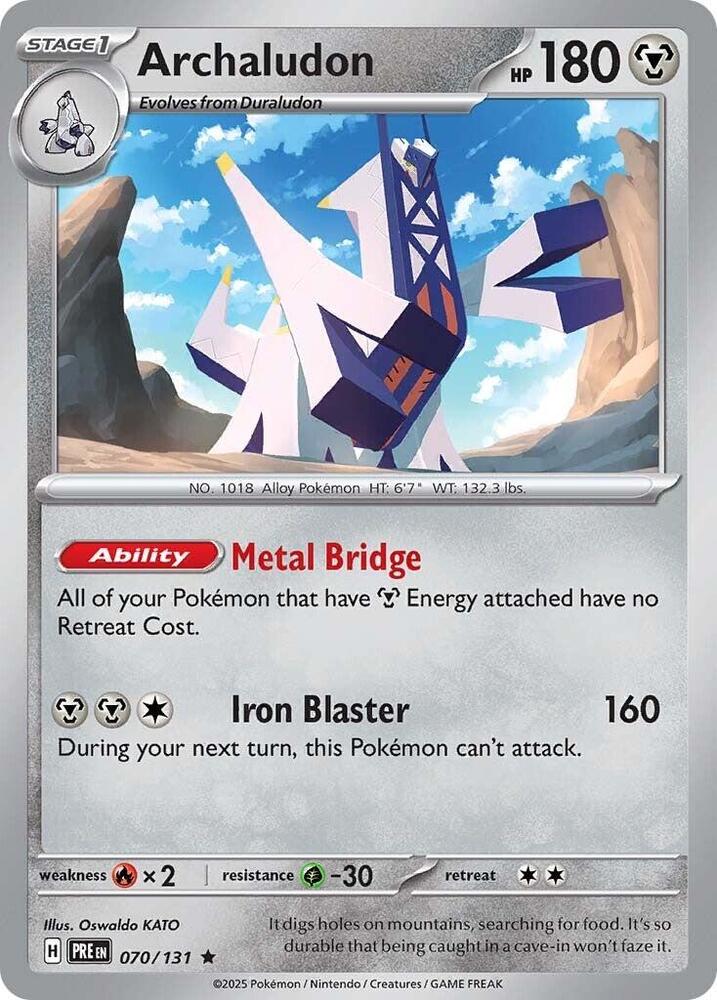 Archaludon (070/131) [Scarlet & Violet: Prismatic Evolutions] - Pokémon - Card Brawlers | Quebec | Canada |