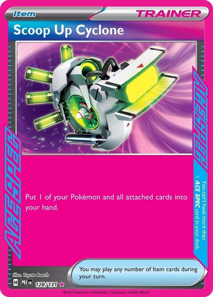 Scoop Up Cyclone (128/131) [Scarlet & Violet: Prismatic Evolutions] - Pokémon - Card Brawlers | Quebec | Canada |