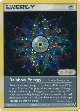 Rainbow Energy (81/92) (Stamped) [EX: Legend Maker] - Pokémon - Card Brawlers | Quebec | Canada |