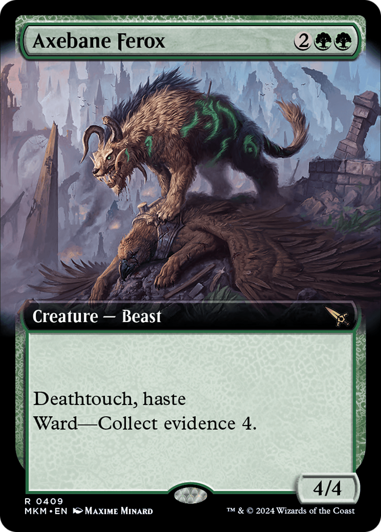 Axebane Ferox (Extended Art) [Murders at Karlov Manor] - Magic: The Gathering - Card Brawlers | Quebec | Canada |