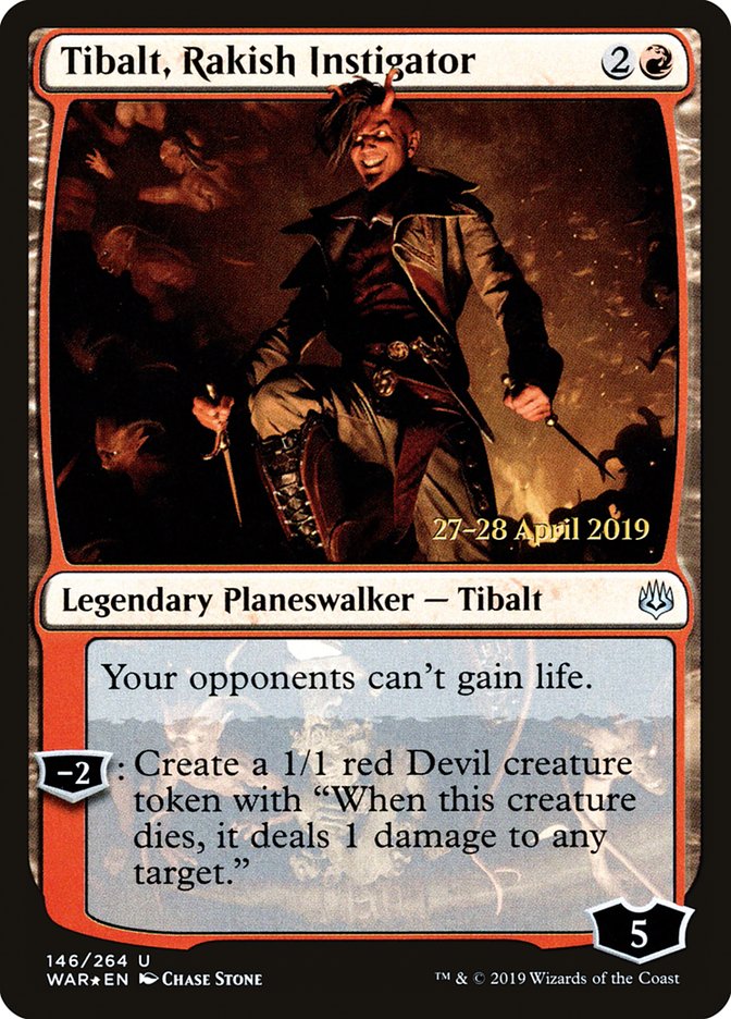 Tibalt, Rakish Instigator [War of the Spark Prerelease Promos] - Magic: The Gathering - Card Brawlers | Quebec | Canada |