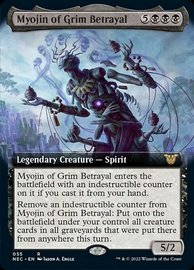 Myojin of Grim Betrayal (Extended Art) [Kamigawa: Neon Dynasty Commander] - Magic: The Gathering - Card Brawlers | Quebec | Canada |