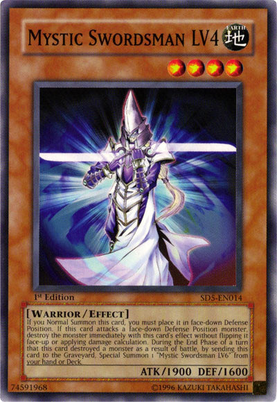 Mystic Swordsman LV4 [SD5-EN014] Common - Yu-Gi-Oh! - Card Brawlers | Quebec | Canada |