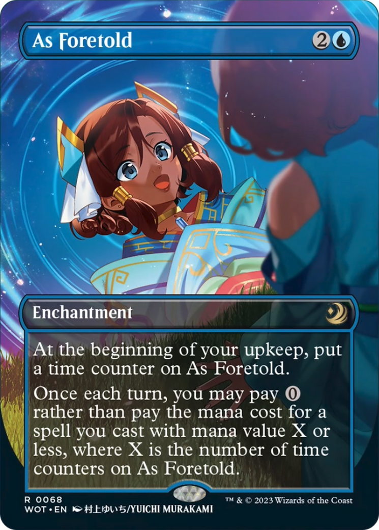 As Foretold (Anime Borderless) [Wilds of Eldraine: Enchanting Tales] - Magic: The Gathering - Card Brawlers | Quebec | Canada |
