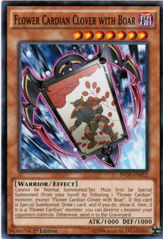 Flower Cardian Clover with Boar [INOV-EN012] Common - Yu-Gi-Oh! - Card Brawlers | Quebec | Canada |