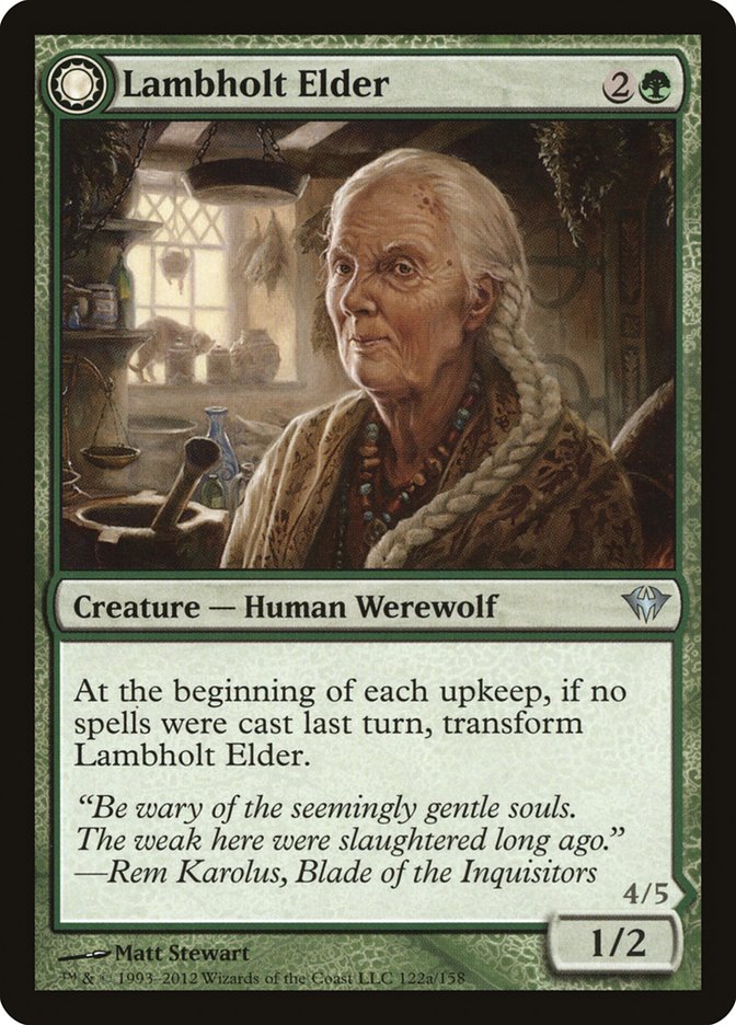 Lambholt Elder // Silverpelt Werewolf [Dark Ascension] - Magic: The Gathering - Card Brawlers | Quebec | Canada |