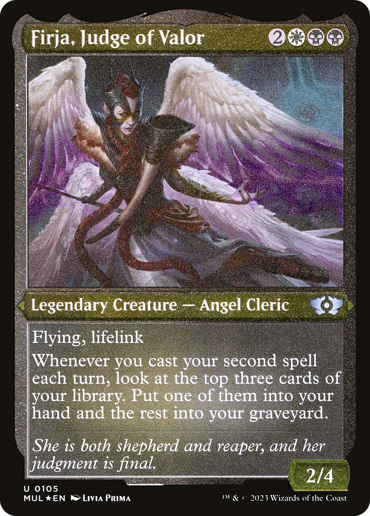 Firja, Judge of Valor (Foil Etched) [Multiverse Legends] - Magic: The Gathering - Card Brawlers | Quebec | Canada |