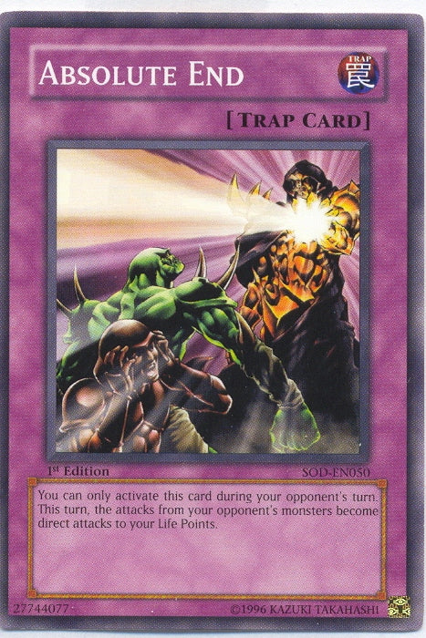 Absolute End [SOD-EN050] Common - Yu-Gi-Oh! - Card Brawlers | Quebec | Canada |