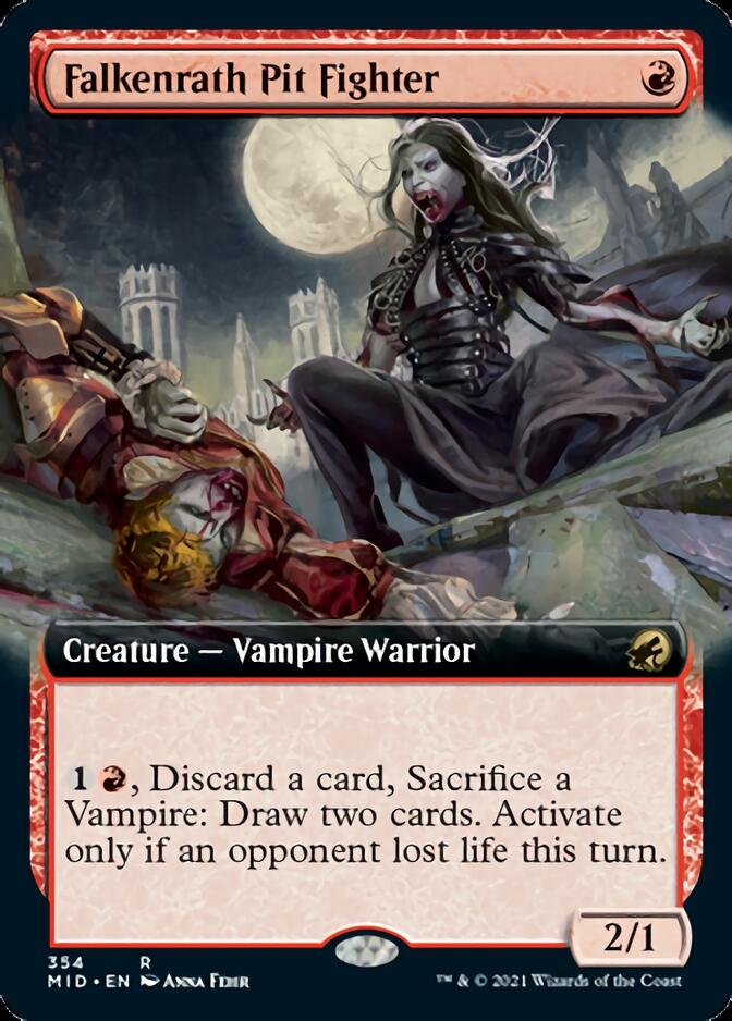 Falkenrath Pit Fighter (Extended Art) [Innistrad: Midnight Hunt] - Magic: The Gathering - Card Brawlers | Quebec | Canada |