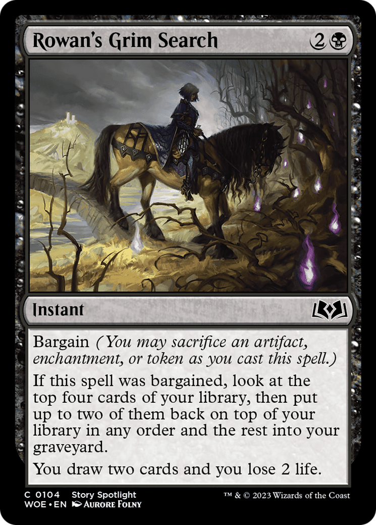 Rowan's Grim Search [Wilds of Eldraine] - Magic: The Gathering - Card Brawlers | Quebec | Canada |