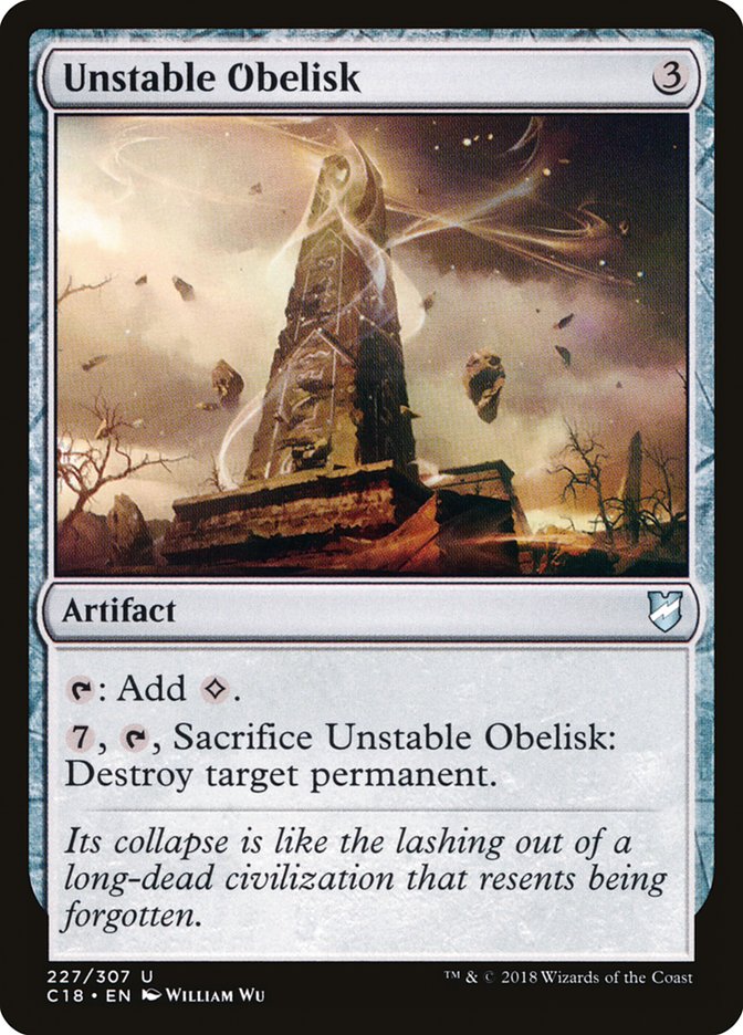 Unstable Obelisk [Commander 2018] - Magic: The Gathering - Card Brawlers | Quebec | Canada |