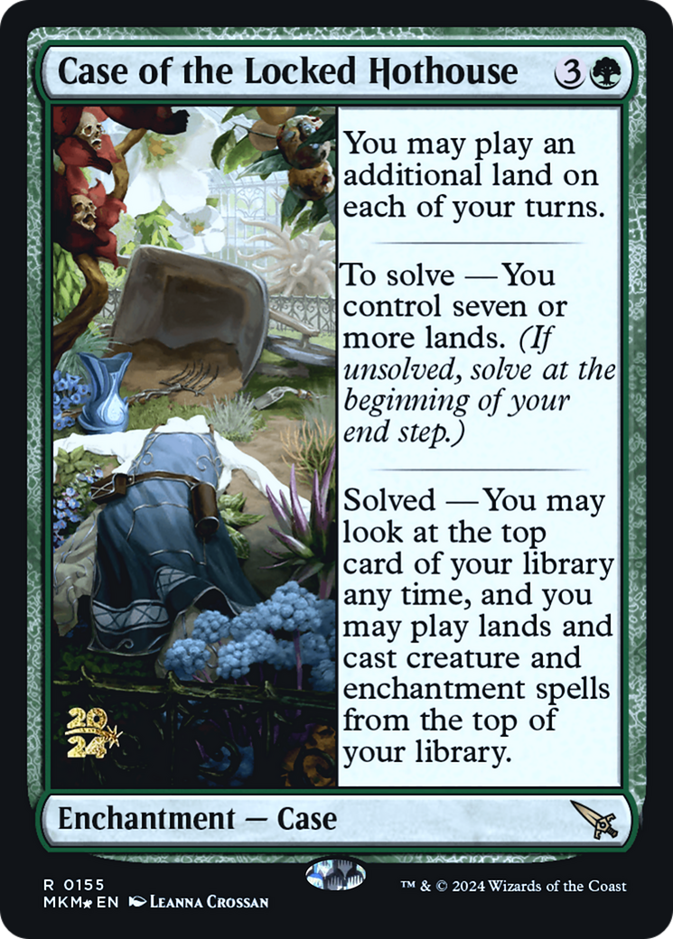 Case of the Locked Hothouse [Murders at Karlov Manor Prerelease Promos] - Magic: The Gathering - Card Brawlers | Quebec | Canada |