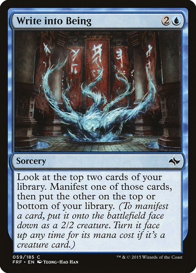 Write into Being [Fate Reforged] - Magic: The Gathering - Card Brawlers | Quebec | Canada |