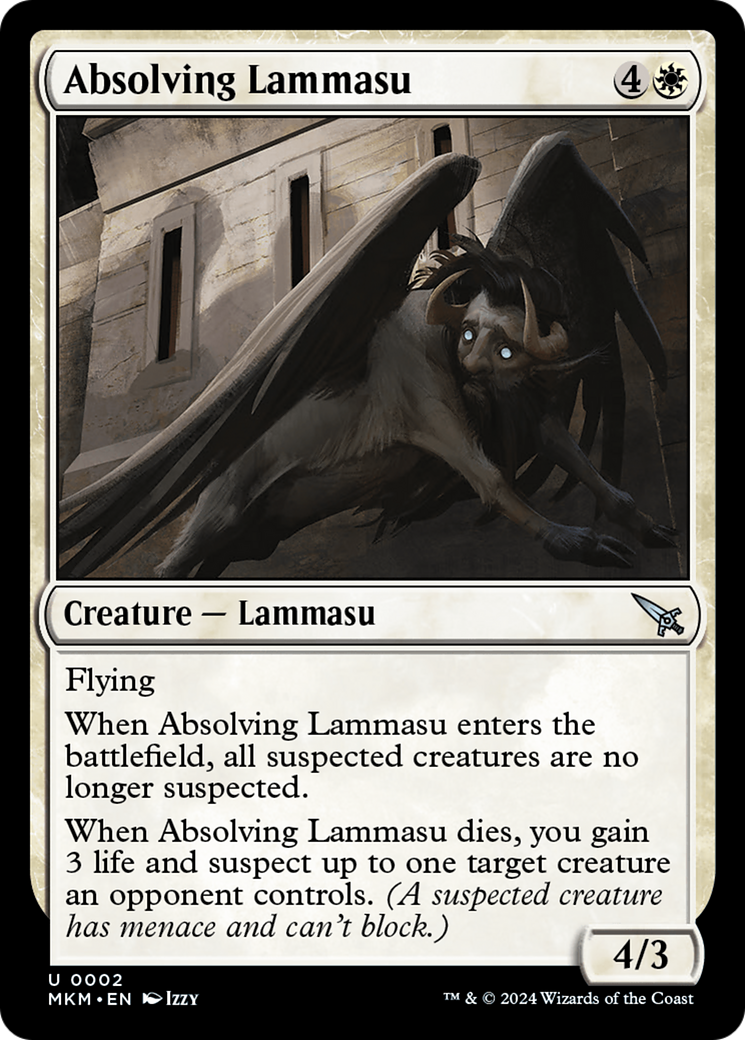 Absolving Lammasu [Murders at Karlov Manor] - Magic: The Gathering - Card Brawlers | Quebec | Canada |