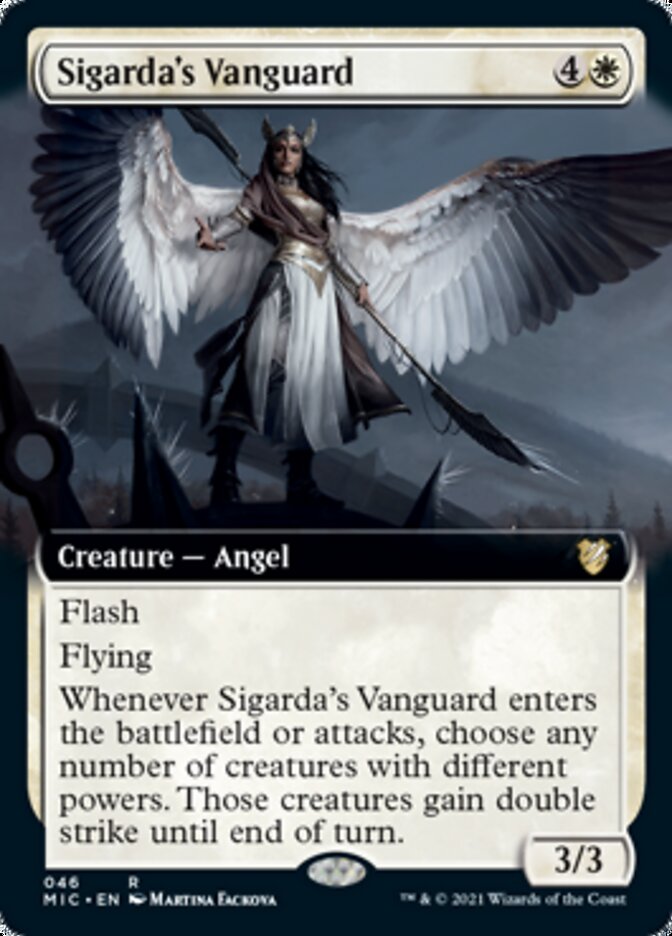 Sigarda's Vanguard (Extended Art) [Innistrad: Midnight Hunt Commander] - Magic: The Gathering - Card Brawlers | Quebec | Canada |