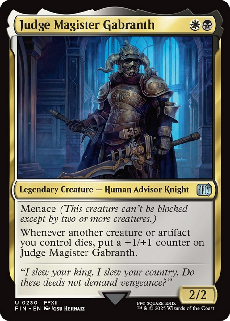 Judge Magister Gabranth [FINAL FANTASY] - Magic: The Gathering - Card Brawlers | Quebec | Canada |