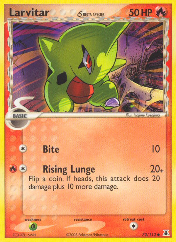 Larvitar (73/113) (Delta Species) [EX: Delta Species] - Pokémon - Card Brawlers | Quebec | Canada |