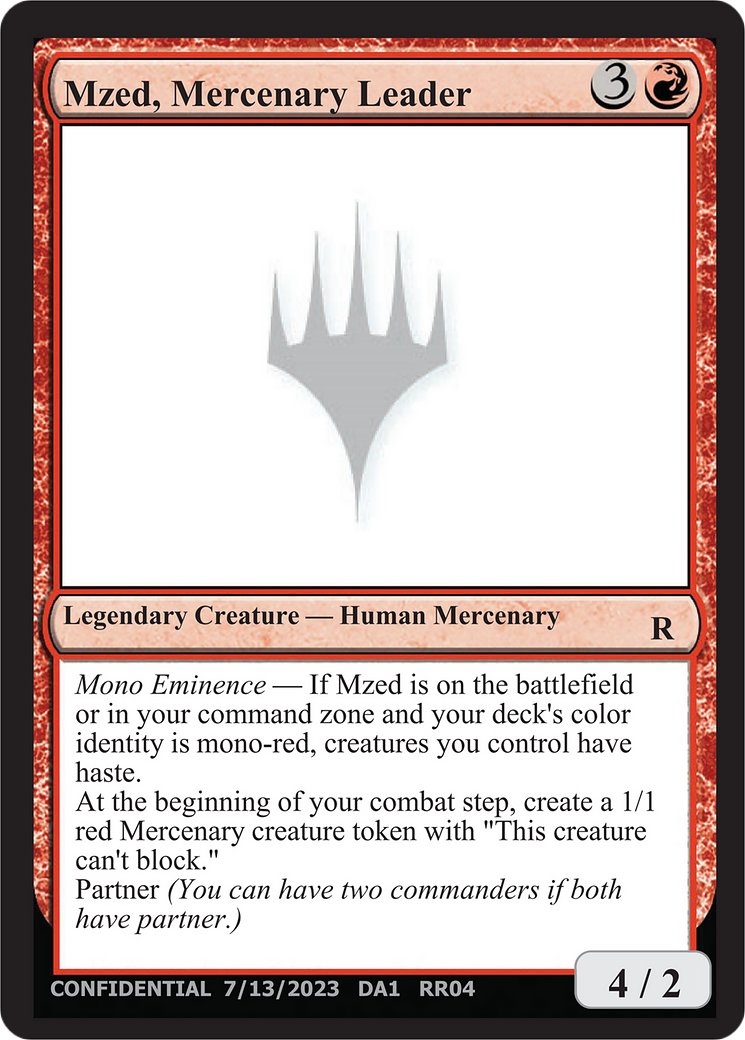 Mzed, Mercenary Leader [Unknown Event] - Magic: The Gathering - Card Brawlers | Quebec | Canada |