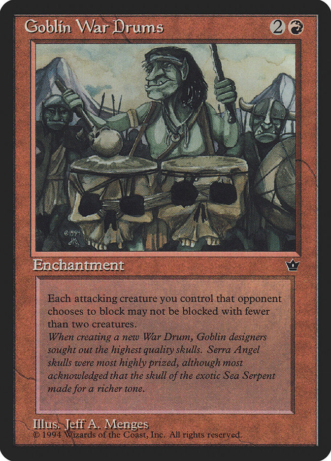 Goblin War Drums (Jeff A. Menges) [Fallen Empires] - Magic: The Gathering - Card Brawlers | Quebec | Canada |