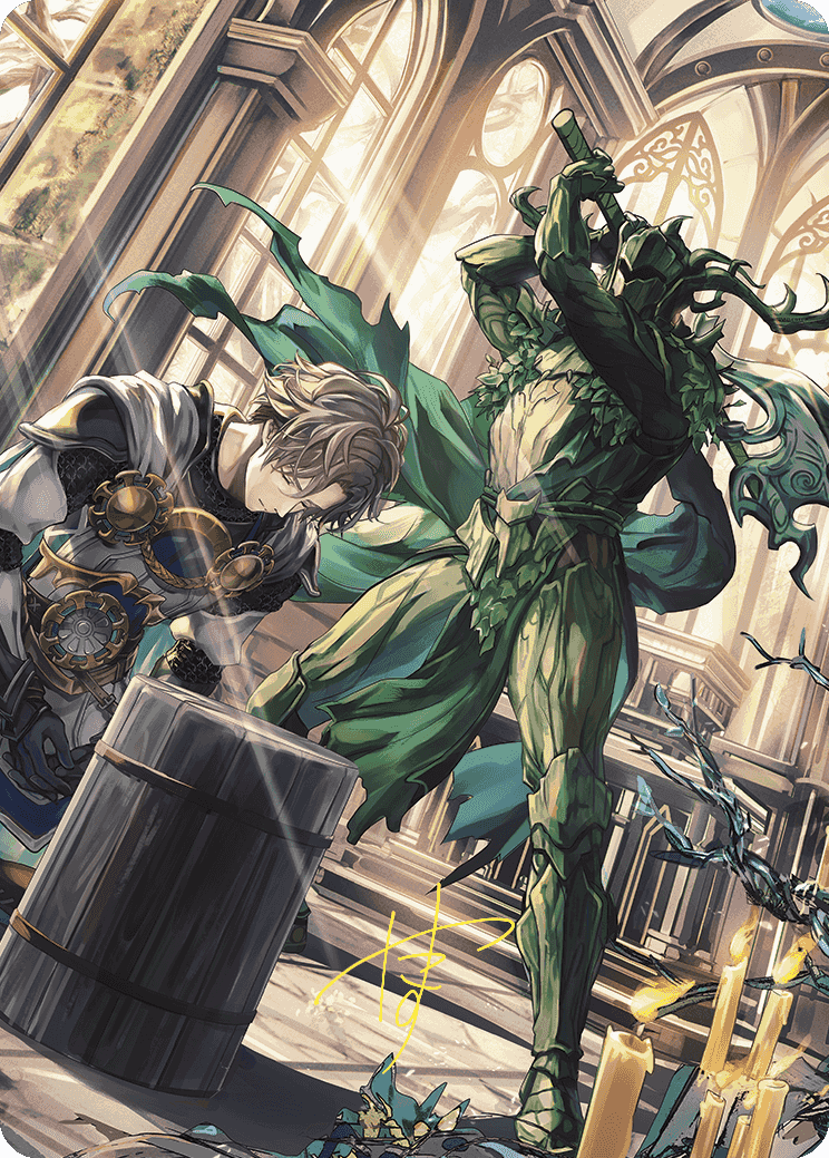 Karmic Justice Anime Art Card (Gold-Stamped Signature) [Wilds of Eldraine Art Series] - Magic: The Gathering - Card Brawlers | Quebec | Canada |