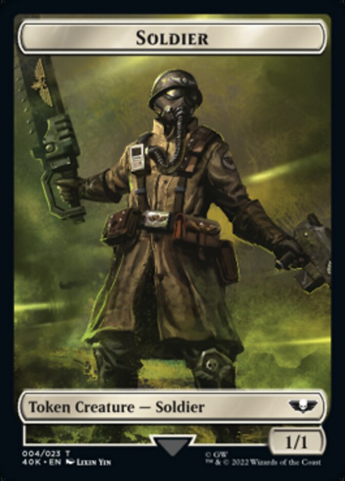 Soldier (004) // Vanguard Suppressor Double-Sided Token [Warhammer 40,000 Tokens] - Magic: The Gathering - Card Brawlers | Quebec | Canada |