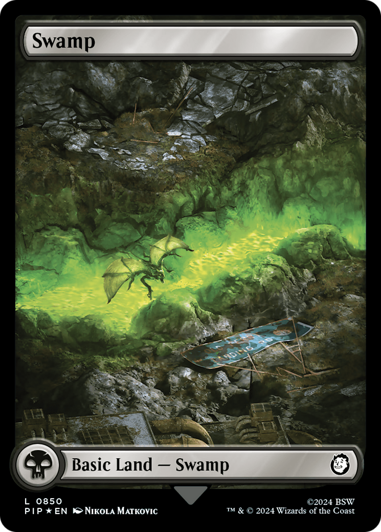 Swamp (0850) (Surge Foil) [Fallout] - Magic: The Gathering - Card Brawlers | Quebec | Canada |