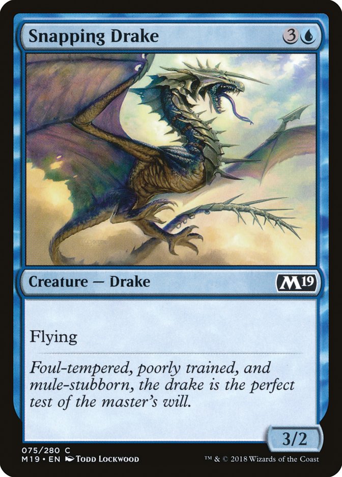 Snapping Drake [Core Set 2019] - Magic: The Gathering - Card Brawlers | Quebec | Canada |