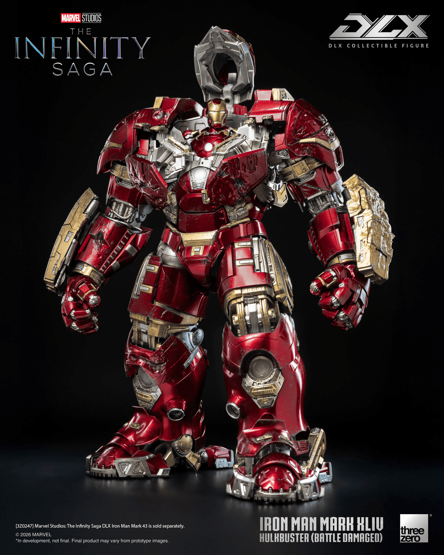 Threezero - DLX - Iron Man Mark 44 - Hulkbuster - (Battle Damaged) - (PREORDER) December 31, 2026