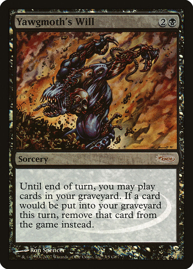 Yawgmoth's Will [Judge Gift Cards 2007] - Magic: The Gathering - Card Brawlers | Quebec | Canada |