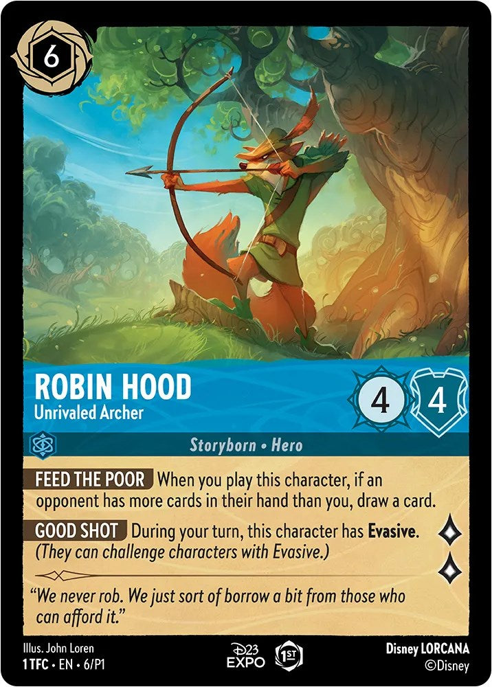 Robin Hood (6) [D23 Promos] - Disney - Card Brawlers | Quebec | Canada |