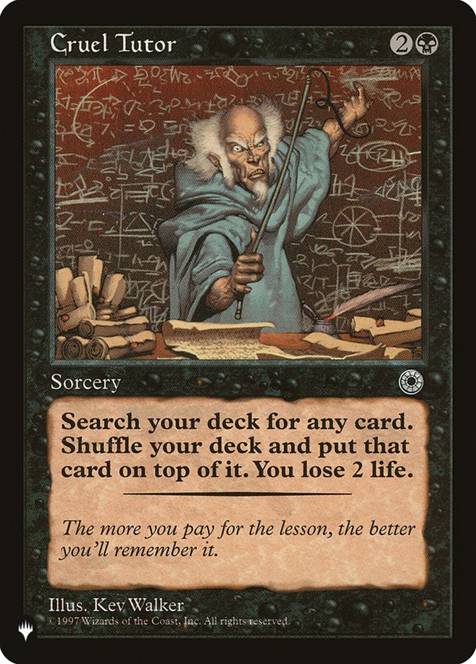 Cruel Tutor [The List] - Magic: The Gathering - Card Brawlers | Quebec | Canada |