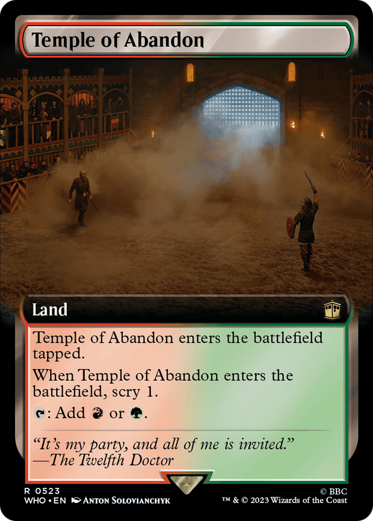 Temple of Abandon (Extended Art) [Doctor Who] - Magic: The Gathering - Card Brawlers | Quebec | Canada |
