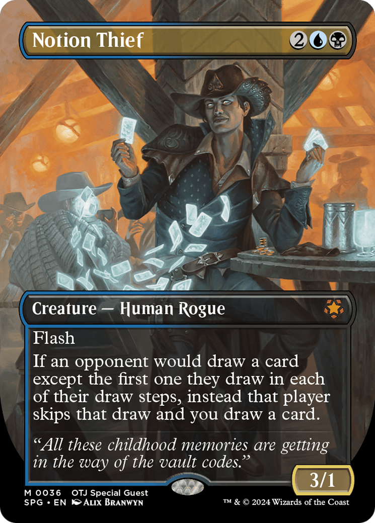 Notion Thief (Borderless) [Outlaws of Thunder Junction Special Guests] - Magic: The Gathering - Card Brawlers | Quebec | Canada |