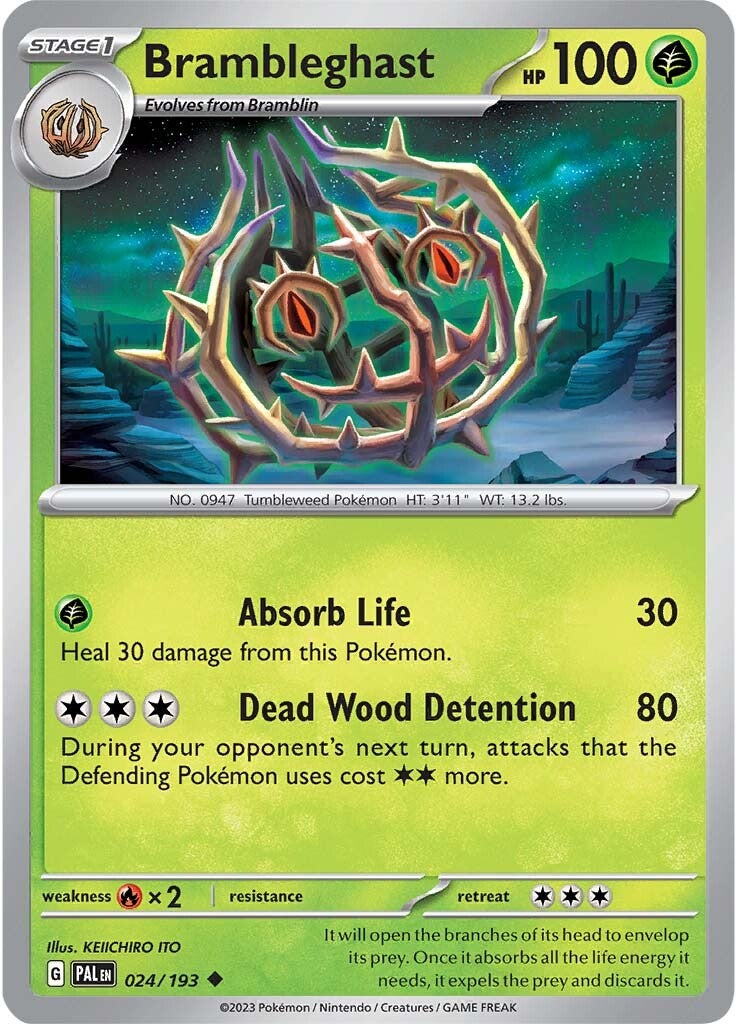 Brambleghast (024/193) [Scarlet & Violet: Paldea Evolved] - Pokémon - Card Brawlers | Quebec | Canada |