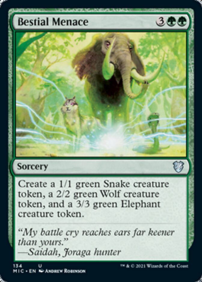 Bestial Menace [Innistrad: Midnight Hunt Commander] - Magic: The Gathering - Card Brawlers | Quebec | Canada |