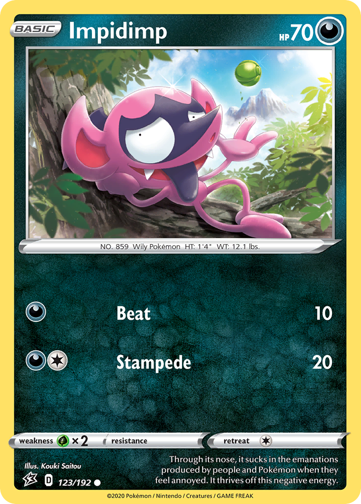 Impidimp (123/192) [Sword & Shield: Rebel Clash] - Pokémon - Card Brawlers | Quebec | Canada |