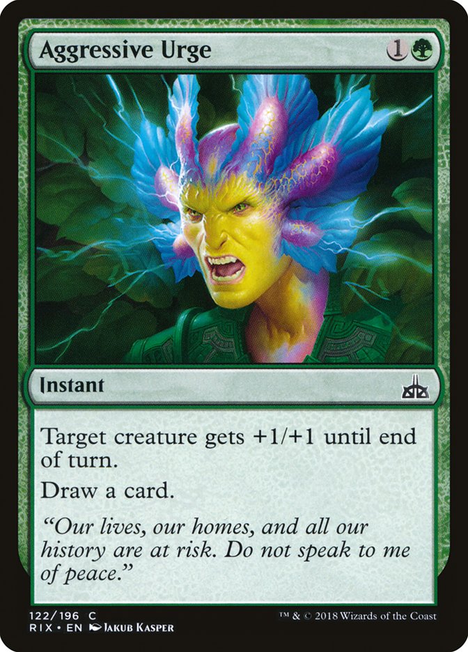 Aggressive Urge [Rivals of Ixalan] - Magic: The Gathering - Card Brawlers | Quebec | Canada |