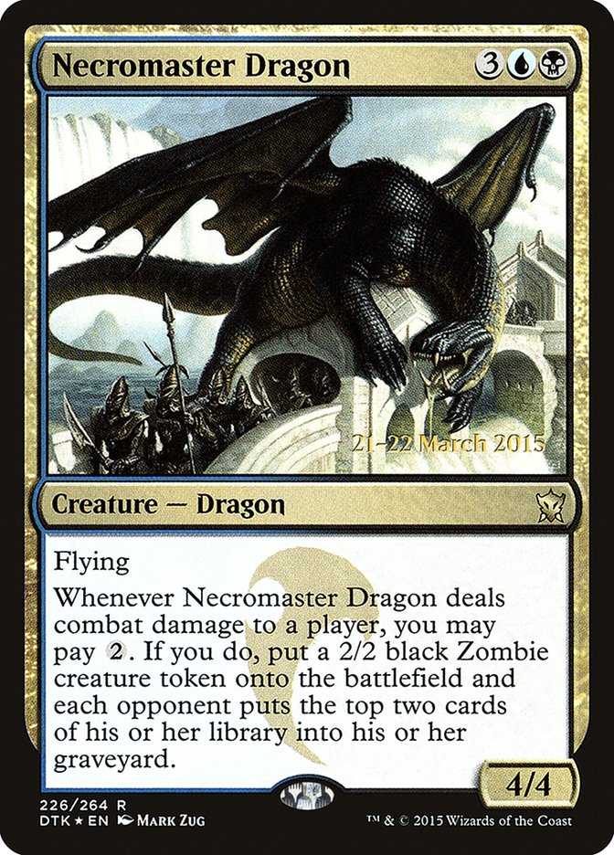 Necromaster Dragon [Dragons of Tarkir Prerelease Promos] - Magic: The Gathering - Card Brawlers | Quebec | Canada |