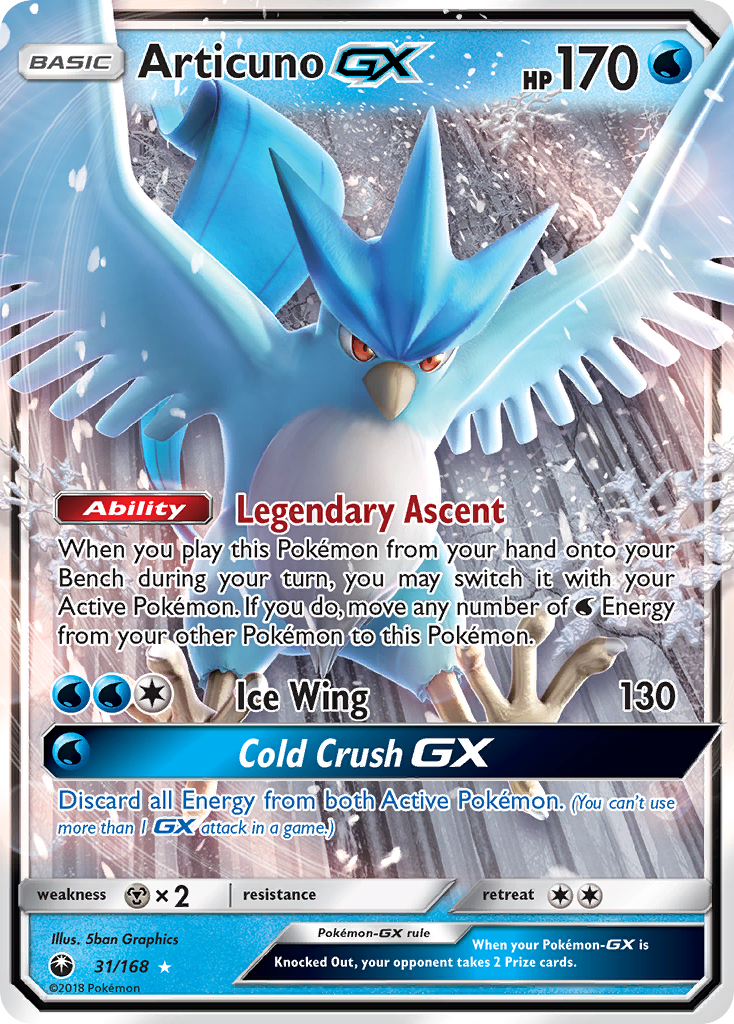 Articuno GX (31/168) [Sun & Moon: Celestial Storm] - Pokémon - Card Brawlers | Quebec | Canada |