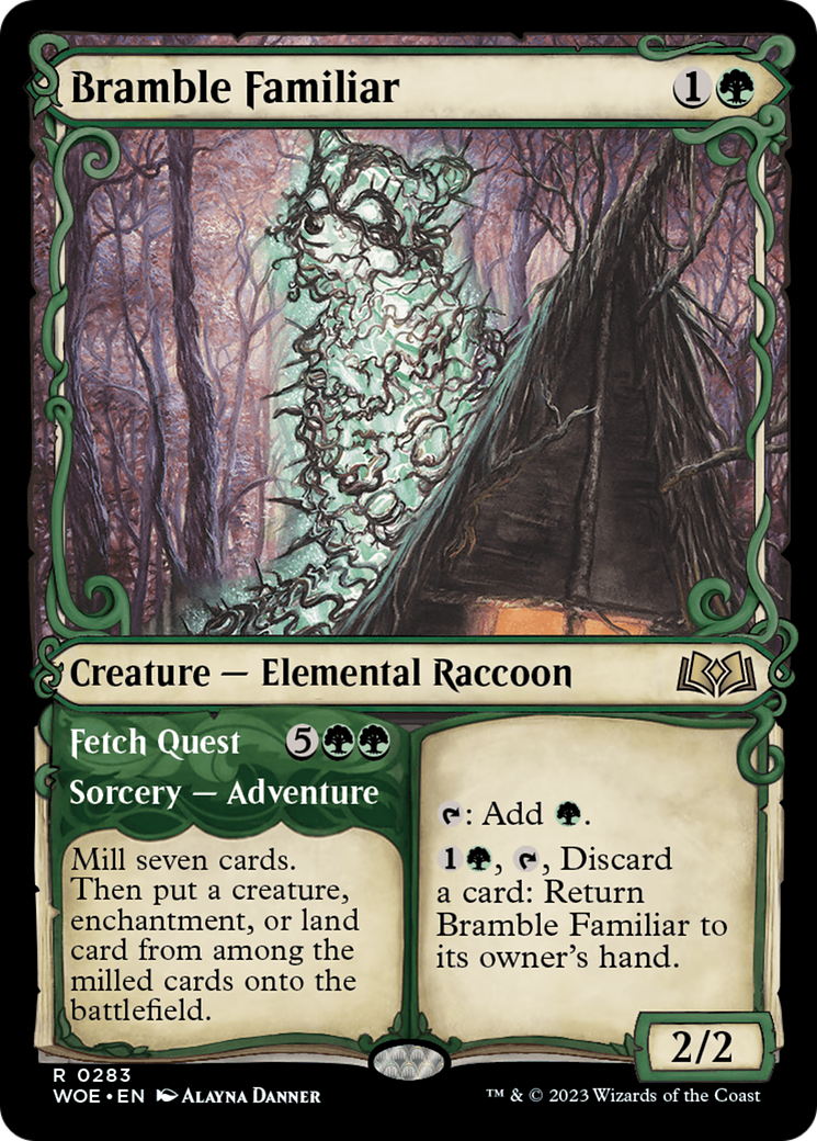 Bramble Familiar // Fetch Quest (Showcase) [Wilds of Eldraine] - Magic: The Gathering - Card Brawlers | Quebec | Canada |
