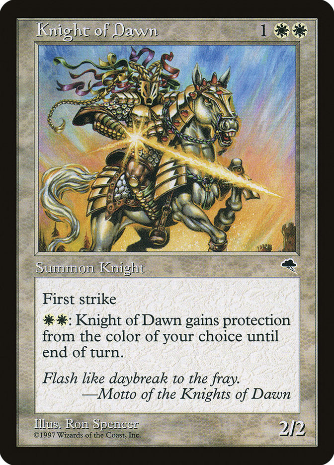 Knight of Dawn [Tempest] - Magic: The Gathering - Card Brawlers | Quebec | Canada |