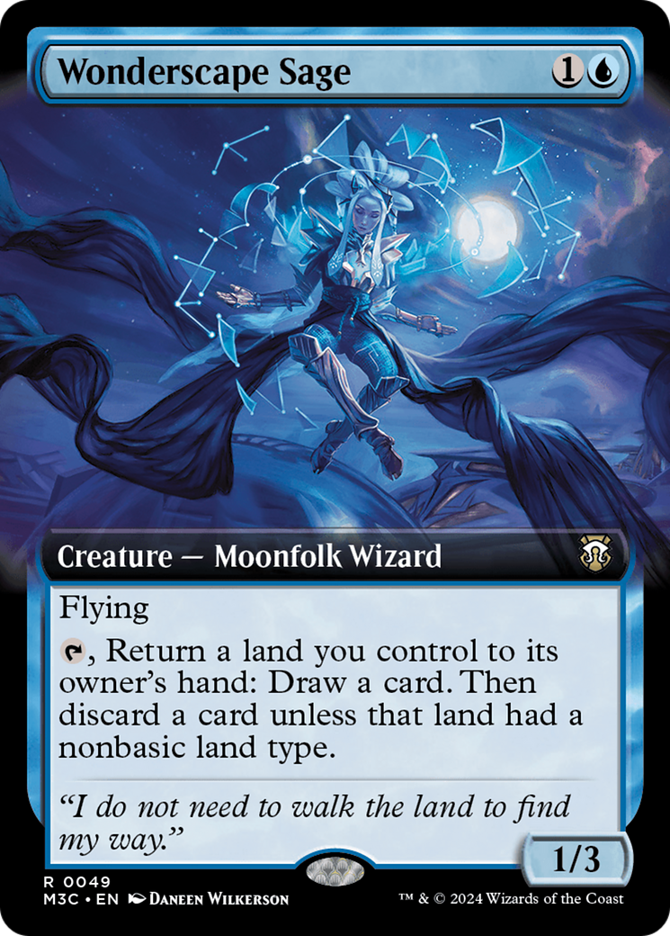 Wonderscape Sage (Extended Art) (Ripple Foil) [Modern Horizons 3 Commander] - Magic: The Gathering - Card Brawlers | Quebec | Canada |