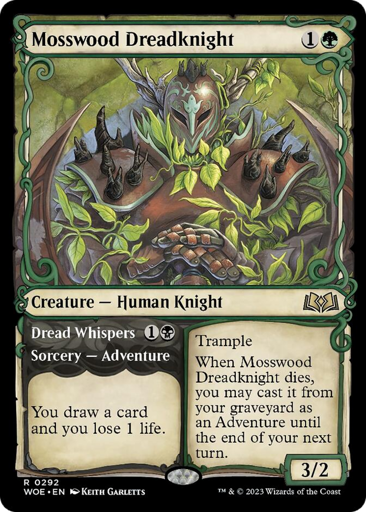 Mosswood Dreadknight // Dread Whispers (Showcase) [Wilds of Eldraine] - Magic: The Gathering - Card Brawlers | Quebec | Canada |