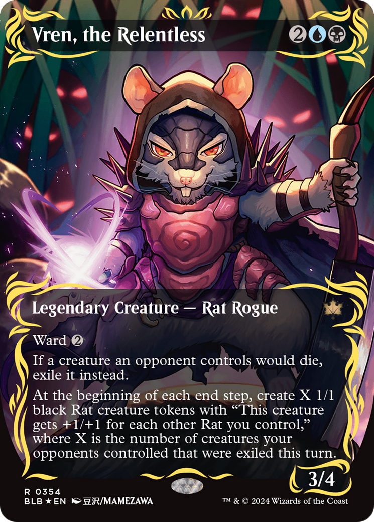 Vren, the Relentless (Borderless) (Raised Foil) [Bloomburrow] - Magic: The Gathering - Card Brawlers | Quebec | Canada |