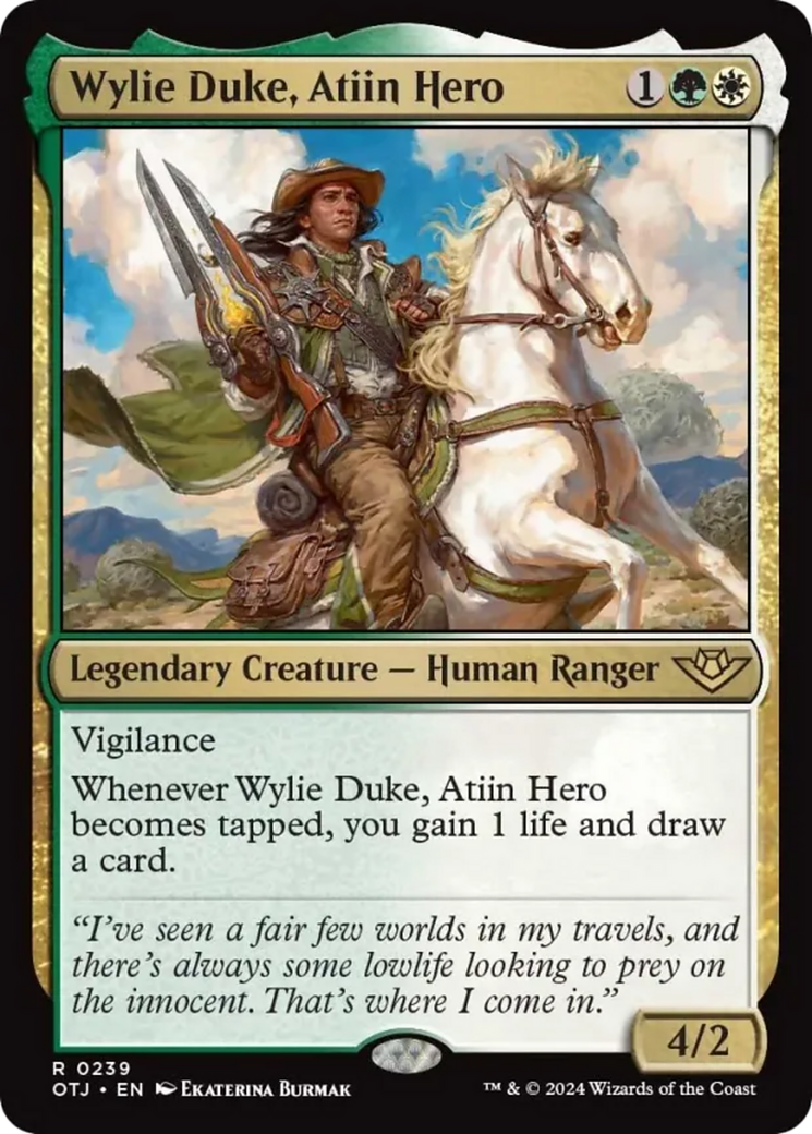 Wylie Duke, Atiin Hero [Outlaws of Thunder Junction] - Magic: The Gathering - Card Brawlers | Quebec | Canada |