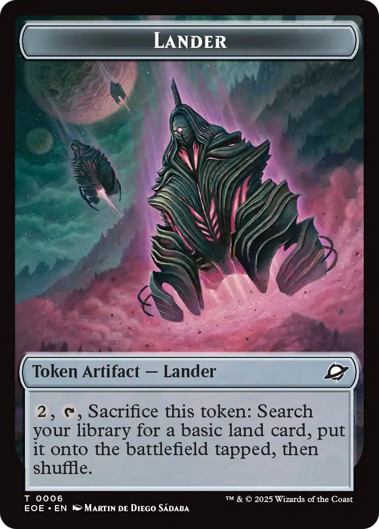 Drone // Lander (0006) Doubled-Sided Token [Edge of Eternities Tokens] - Magic: The Gathering - Card Brawlers | Quebec | Canada |