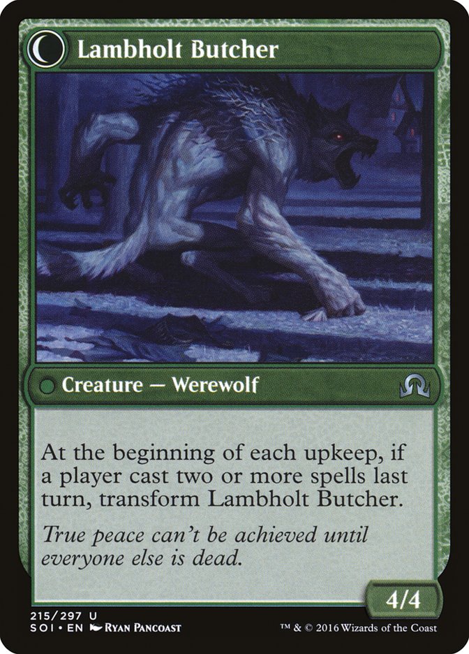 Lambholt Pacifist // Lambholt Butcher [Shadows over Innistrad] - Magic: The Gathering - Card Brawlers | Quebec | Canada |