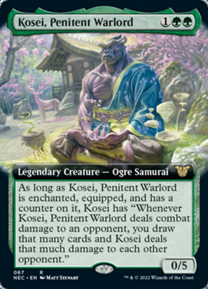 Kosei, Penitent Warlord (Extended Art) [Kamigawa: Neon Dynasty Commander] - Magic: The Gathering - Card Brawlers | Quebec | Canada |