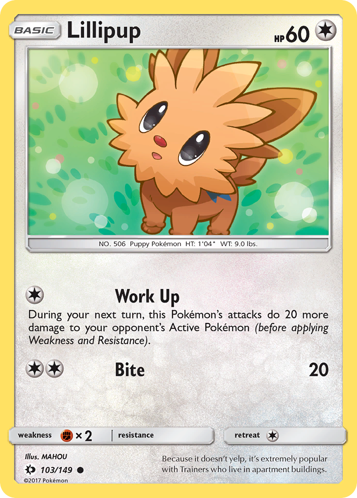 Lillipup (103/149) [Sun & Moon: Base Set] - Pokémon - Card Brawlers | Quebec | Canada |